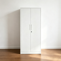 Armoire de classement commerciale en acier durable à 4 niveaux réglables avec porte battante pour le rangement à domicile, au bureau, à l'école, dans l'entrepôt et les ateliers
