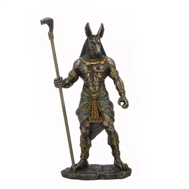 Estatua personalizada de resina de Guerrero guardián del bajo mundo egipcio