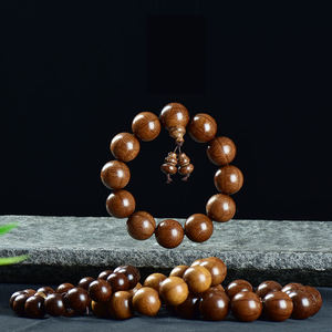 Natural Green <strong>Sandalwood</strong> String Men's Plate Play Wood Rosewood Yellow Flower Pear Agarwood <strong>Beads</strong> Play Rosary <strong>Beads</strong> - Product Image 4
