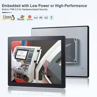 PC industriel personnalisé avec écran tactile étanche IP66, processeur Intel Core I7-8565U de 8e génération, sans ventilateur, TPM2.0, façade avant