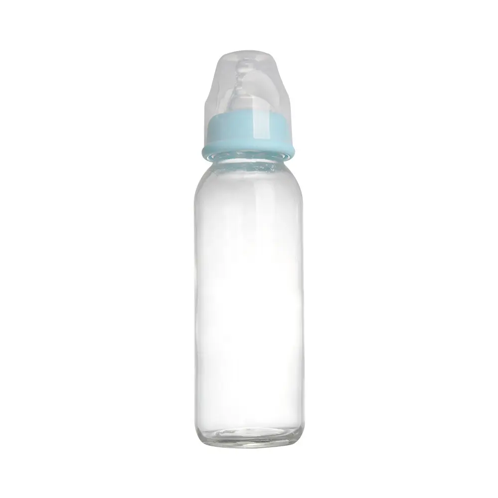 سعر المصنع الزجاج زجاجة رضاعة للأطفال مع مخصص شعار القياسية الرقبة 240 مللي 120 مللي الزجاج زجاجة تستخدم في الرضاعة