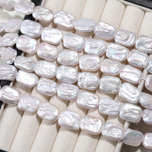 Wholesale Baroque <b>Shaped</b> Freshwater Pearl Beads Strong Light Natural Rectangular <b>Blocks</b> for DIY Handmade Necklace Loose Pearls - Product Image 4