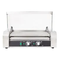 Machine à hot-dogs automatique de l'usine de vente directe, gril à hot-dogs à rouleaux avec certification CE pour les restaurants de restauration rapide