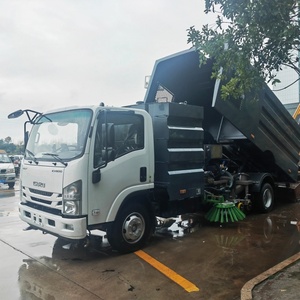 Camión barredor de calles ISUZU de alta presión, camión barredor de calles con aspiradora de 6 CBM para la venta - Product Image 1