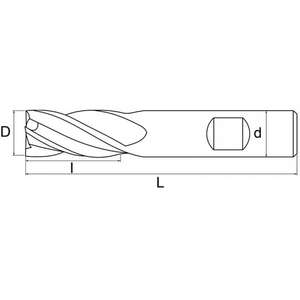 FERVI - F006/06 Fraise à queue droite à 4 cannelures-EAN 8012667217211 POWER TOOLS ACCESSOIRES ACCESSOIRES POUR ROUTEURS - Product Image 2