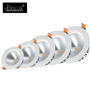 DGLUX 2022新设计Cob天花板铝IP65防水筒灯10 15 20 30 40 w嵌入式发光二极管筒灯