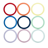 Anneau magnétique 1 mm, anneau magnétique pour téléphone portable, autocollant de chargeur en silicone, accessoires, anneau de charge magnétique sans fil pour Samsung Iphone