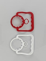 Poignée ergonomique en plastique jetable de 45 mm, multicolore, de qualité alimentaire, pour bouteilles d'eau minérale, modèle HT45