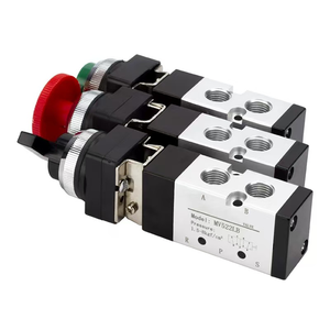 Vanne mécanique pneumatique 2 positions 5 voies MV522R, type à rouleaux, vanne directionnelle manuelle MV522TB, interrupteur à bouton LB - Product Image 6