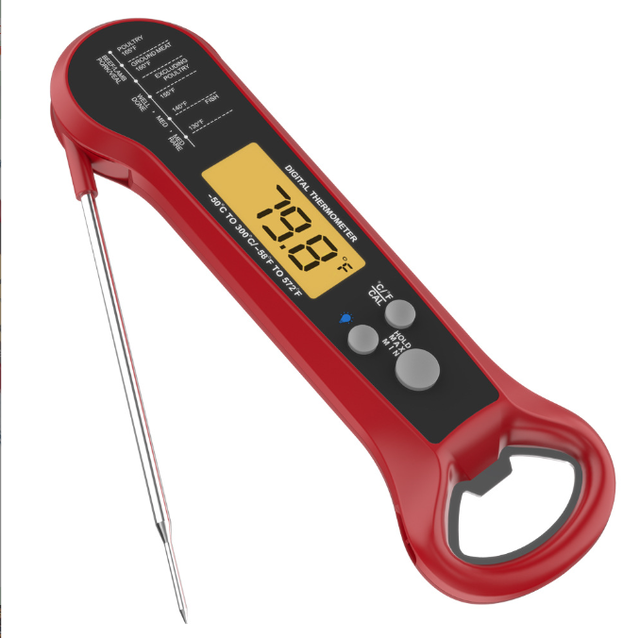 Electronic Kitchen Meat Thermometer Folding Wireless BBQ Thermometer Waterproof Barbecue Thermometer