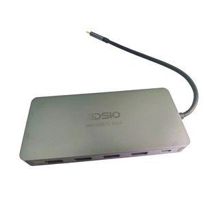 12 En 1 USB C Hub DSIO <span class=keywords><strong>Mini</strong></span> acoplamiento portátil Dual HDM I 4K30Hz VGA USB 3,0 RJ45 Compatible con Chrom e <span class=keywords><strong>Mac</strong></span> <span class=keywords><strong>Os</strong></span> Window s Linu <span class=keywords><strong>X</strong></span> - Product Image 3