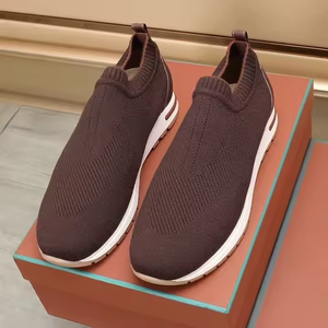 European Style Mens Fashion Sneakers Breathable Retro Sports <b>Shoes</b> Non <b>Slip</b> Mesh Lining Casual Look - Product Image 2