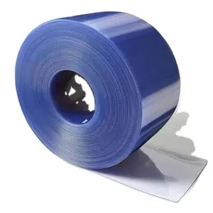 High Quality Soft Clear Packing Raw Material Blue PVC Shrink Wrap Film Roll for sell