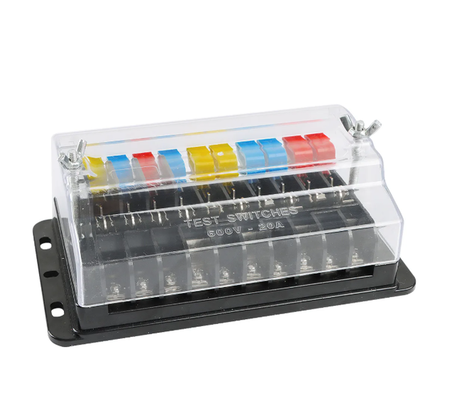 TS-07S PC Meter Mounting Test Switch 600V~20A IP20 Screw Terminal Block Equipment for Meter Mounting