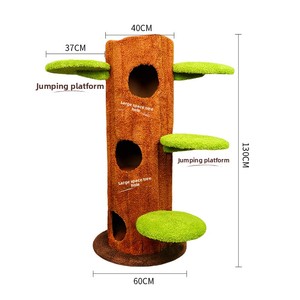 Árbol rascador y plataforma de juegos para gatos todo en uno, cama para gatos que ahorra espacio y serie de cuevas de juguete para árboles, para todas las estaciones. - Product Image 5