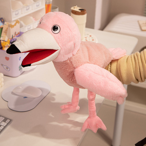 Peluche de <span class=keywords><strong>perroquet</strong></span> rouge vif personnalisée, super douce et confortable, mignonne pour les enfants et les adultes, taille réglable - Product Image 2