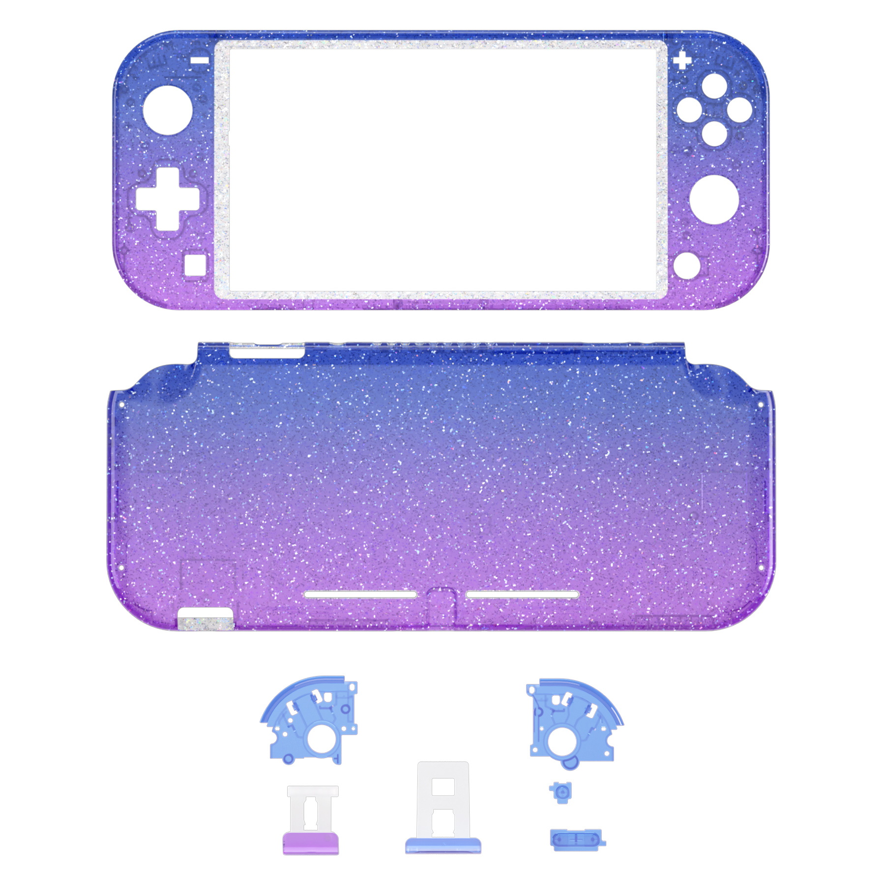 Glitter Gradient Translucent Bluebell