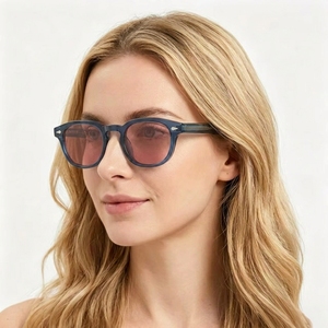 Lunettes de soleil rétro G15 à monture complète en fibre de propylène légère, verres verts UV400 de haute qualité, nouvelle collection de luxe personnalisable en PC – Vente chaude directe usine - Product Image 3