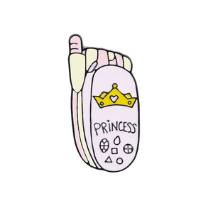Europe et États-Unis Nouveau Cartoon rose <span class=keywords><strong>Cartable</strong></span> Téléphone Radio CD Broche Creative All-match Badge - Product Image 6
