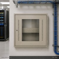 Armoire réseau murale intérieure personnalisable en métal, coffret électrique avec revêtement en poudre, boîte de distribution
