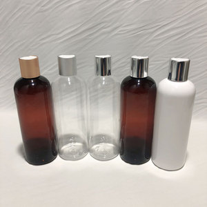 Wholesale Empty 150ml 200ml Round Skincare Toner Bottle Lotion <b>Plastic</b> Pet Shampoo Bottles Cosmetics Bottle with Top Cap - Product Image 6