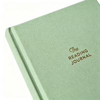 Journal de lecture personnalisé à couverture rigide A5 120GSM 52 pages pour les amateurs de livres
