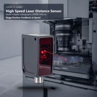 Capteur de déplacement laser DT35 DTOF 1000Hz 10m IP65 pour lithographie de wafer, retour de position de plateau, service OEM ODM pour usine