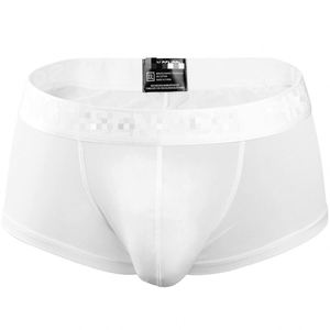 <b>Men's</b> Ice Briefs Boxers Thin Mid-Rise Breathable Knitted Solid Color Large Size Sexy Underwear - Product Image 3