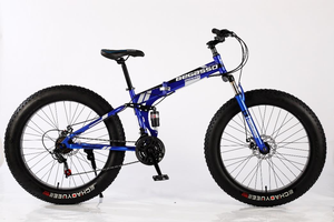 Vélo de course tout-terrain B2B uniquement, cadre en acier 26 pouces, pneus larges, 21 vitesses, suspension intégrale, pneus 4.0, freins à disque mécaniques, confort pour adultes - Product Image 2