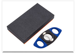 חותך סיגר נירוסטה נייד עם סיגר במנוחה סיגר ומספריים סיגר להב - Product Image 6