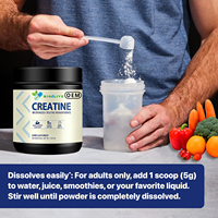 Créatine monohydrate micronisée en poudre pour adultes, 500 g, sans arôme, en pot, complément alimentaire pour la croissance musculaire