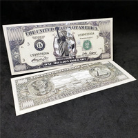 Bons de remise commémoratifs européens de grande valeur, billets de banque américains fantaisie, pièces de monnaie américaines décoratives, emballage