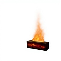Humidificateur à flamme style cheminée, compact, multifonctionnel, avec haut-parleur, lumières colorées, alimentation USB, mural, pour la maison