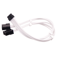 Kabel kepang komputer PC, seri RTX Graphics 3.0 3070/3080/3080 Ti/3090/3090 Ti 12p Double 8p 18AWG, stok kabel kartu grafis!