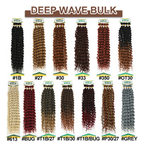 Julianna Vente en Gros 20 Pouces Couleurs 1B 27 30 350 613 BUG Sans Trame Super Ondulé Bohème Cheveux Synthétiques à Tresser Cheveux en Vrac Extension
