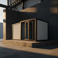 Maison conteneur extensible 20ft 40ft, design moderne, construction en acier, emballée à plat pour le transport maritime, optimisant l'espace, Villa hôtel cube