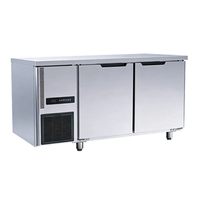 Congélateur de table pour la pâtisserie et la congélation, Réfrigérateur horizontal commercial, Table de travail en acier inoxydable, Congélateur de cuisine