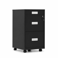 Muebles de Oficina Modernos de Hierro Comercial, Archivador de Acero con 4 Cajones, Gabinete de Almacenamiento Metálico con Cerradura
