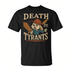 T-shirt rétro Rabbit Meme Death To Tyrants Vintage des années 90 - Product Image 2