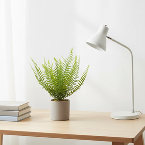 Plante artificielle de fougère de Boston dans un <span class=keywords><strong>pot</strong></span> gris, faux bonsaï de fougère, décoration pour la maison, le bureau, le dessus de table - Product Image 3