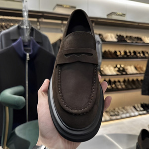 Mocasines de Cuero Genuino y Gamuza para Hombre, Estilo Británico, Casuales y Elegantes, Nuevos, Modernos, Duraderos y Fáciles de Poner - Product Image 5