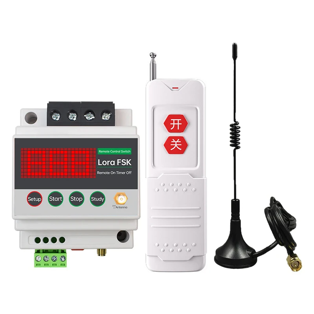 220V/380V High-Power Single-Way Remote Control Switch Wireless Remote Timing Motor for Sump Pump HK-Y1-220XZ/HK-Y1-380XZ Max 10A