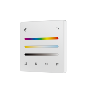 Sky dance TL5 RGB CCT-Touch panel RF-Fernbedienung 4 Szene 4-Zonen-Touch-Tasten mit LED-Anzeige RGB/Farb temperatur schieber - Product Image 1
