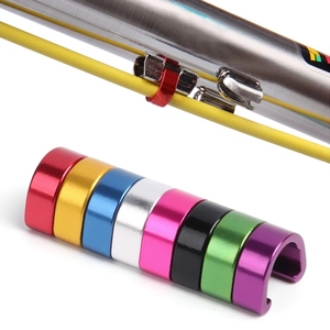 YOUME Abrazaderas de Cable de Freno para Bicicleta de Montaña de Aleación de Aluminio, Clips en C para Bicicleta, Guía de Cable de Freno - Product Image 2