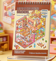 Adesivi 3D per Bambini, Libro di Adesivi per Creare Scene, Mini Adesivi 3D Antistress, Adesivi per il Tempo Libero, Adesivi per Feste Natalizie