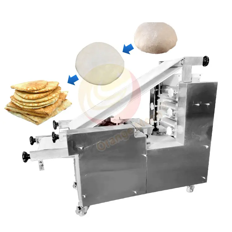 Congelato Lachha Paratha indiano Chapati rotolamento arabo Pita pane linea automatica Roti Maker Machine