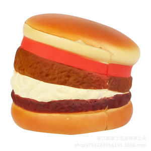 Cartoon Food Multi Layer Burger Pu Foam High <b>Rebound</b> Fidget Toy For 2 To 4 Years Unisex - Product Image 3