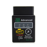 Nouveauté HHOBD ELM327 OBD2 HH OBD V2.1 avancé, scanner de codes de panne, effacement des codes de panne, outil de diagnostic automobile