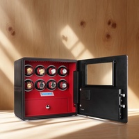 Enrollador de reloj de lujo giratorio automático, caja de seguridad, bóveda de joyería con huellas dactilares, Digital Premium, 8 ranuras, armarios, casillero, cajón de almacenamiento