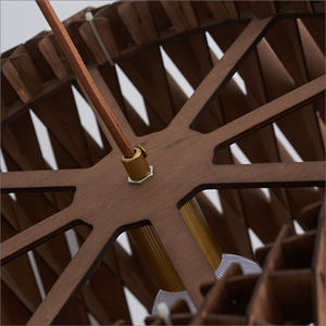 Luminaire suspendu en <span class=keywords><strong>bois</strong></span> naturel 45 Lampes en <span class=keywords><strong>bois</strong></span> de <span class=keywords><strong>noyer</strong></span> faites à la main Salon Plafonnier - Product Image 6